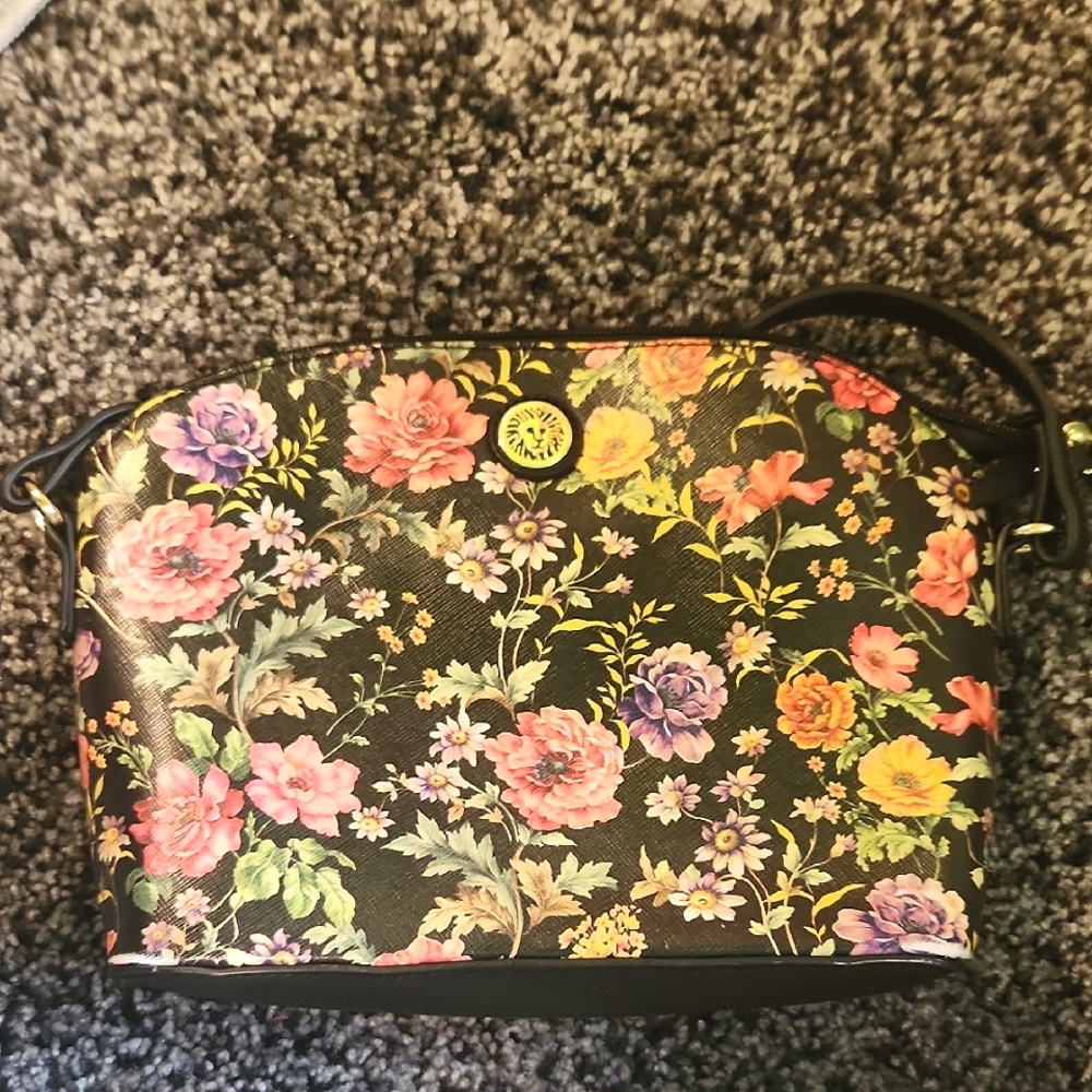 Anne Klein Floral Crossbody Purse - Picture 1 of 6